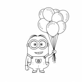 desenho dos Minions para colorir