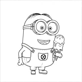 desenho dos Minions para colorir