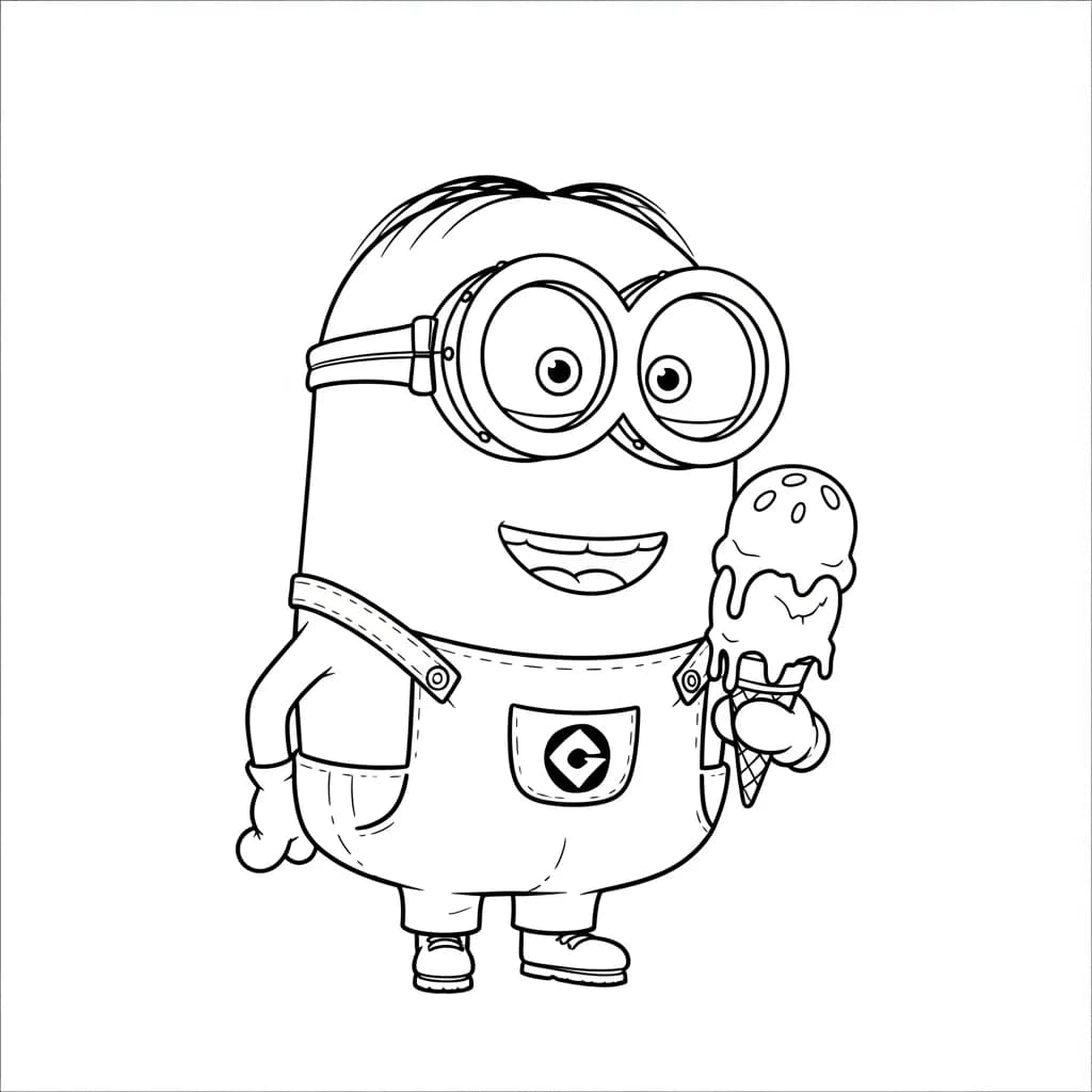 desenho dos Minions para colorir