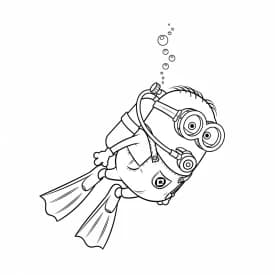 desenho dos Minions para colorir