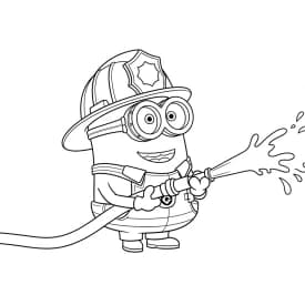 desenho dos Minions para colorir