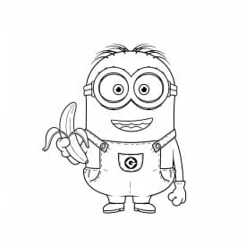 desenho dos Minions para colorir