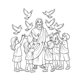 Desenhos Bíblicos para Imprimir e Colorir