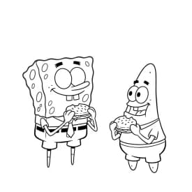 Desenhos do Bob Esponja para Colorir e Imprimir
