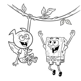 Desenhos do Bob Esponja para Colorir e Imprimir