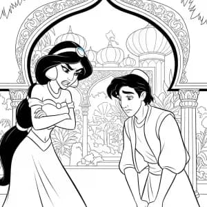 Desenhos da Aladdin para Colorir