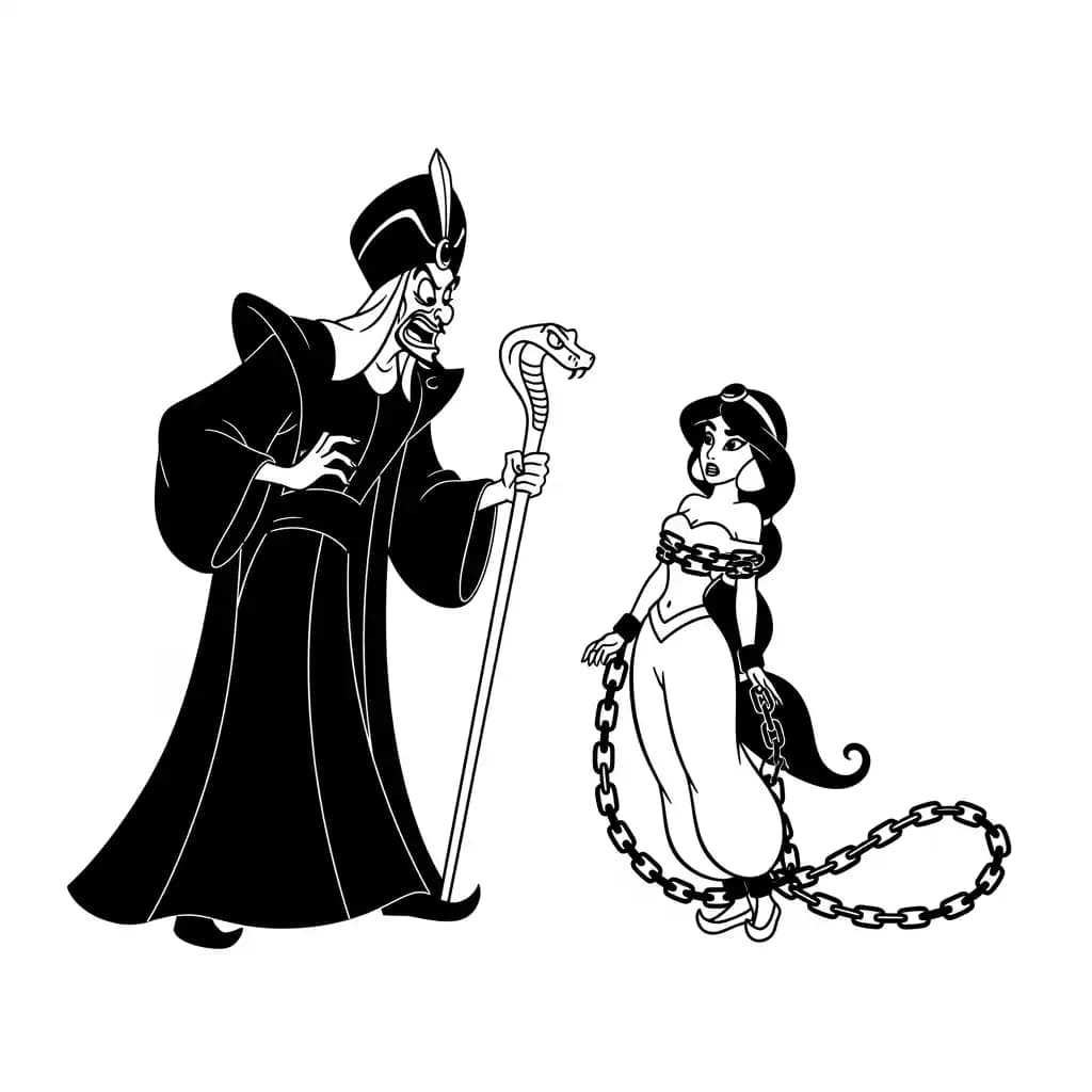 Desenhos da Aladdin para Colorir