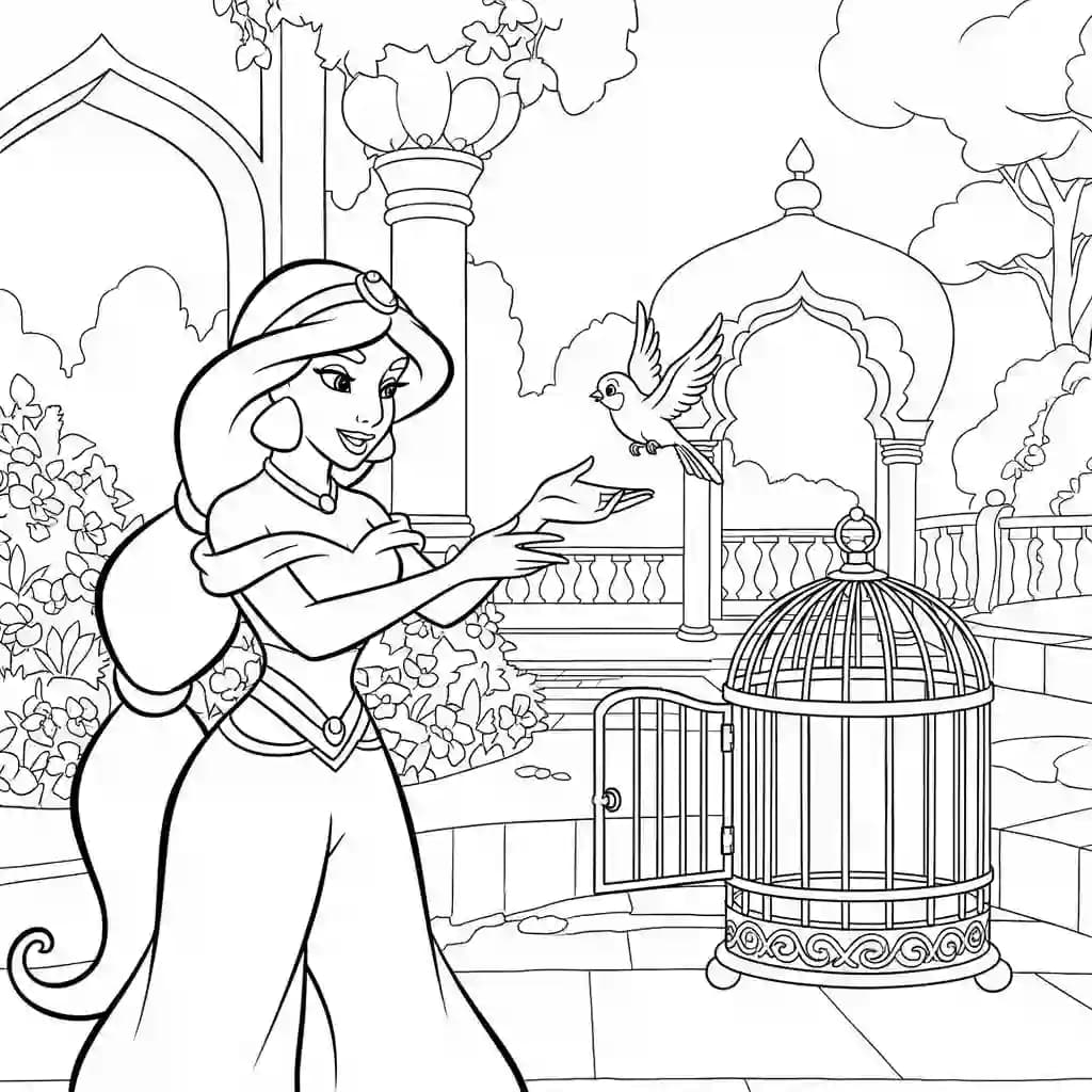 Desenhos da Aladdin para Colorir