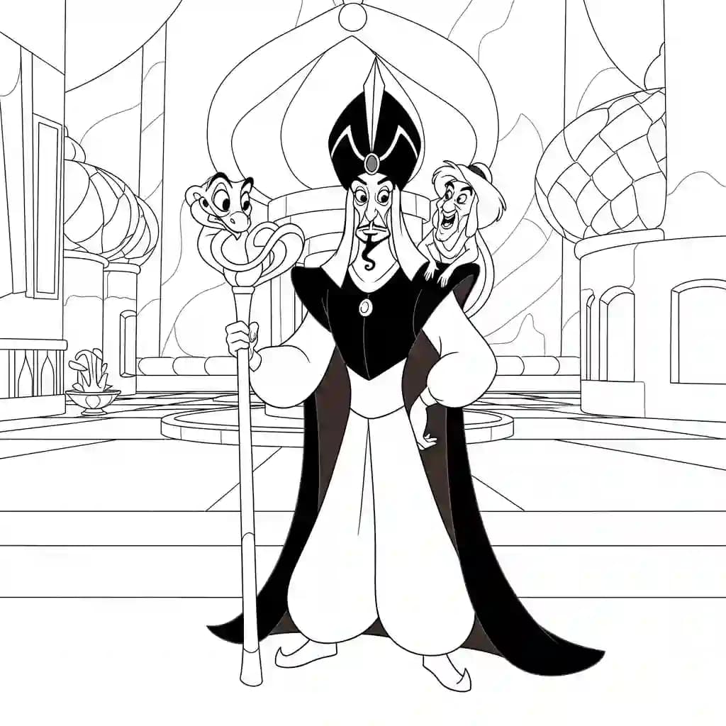 Desenhos da Aladdin para Colorir
