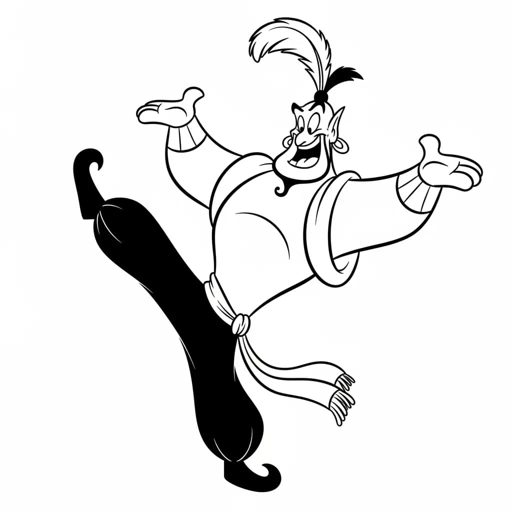Desenhos da Aladdin para Colorir