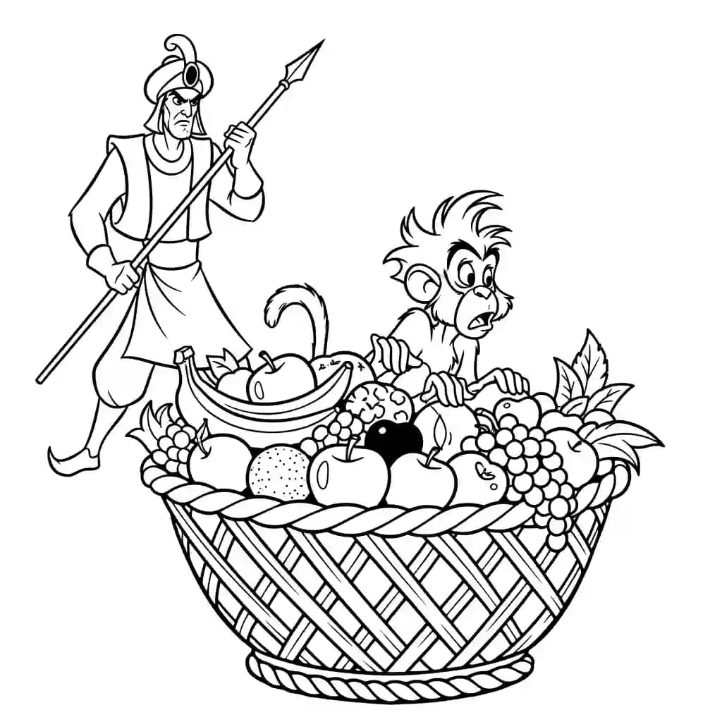 Desenhos da Aladdin para Colorir