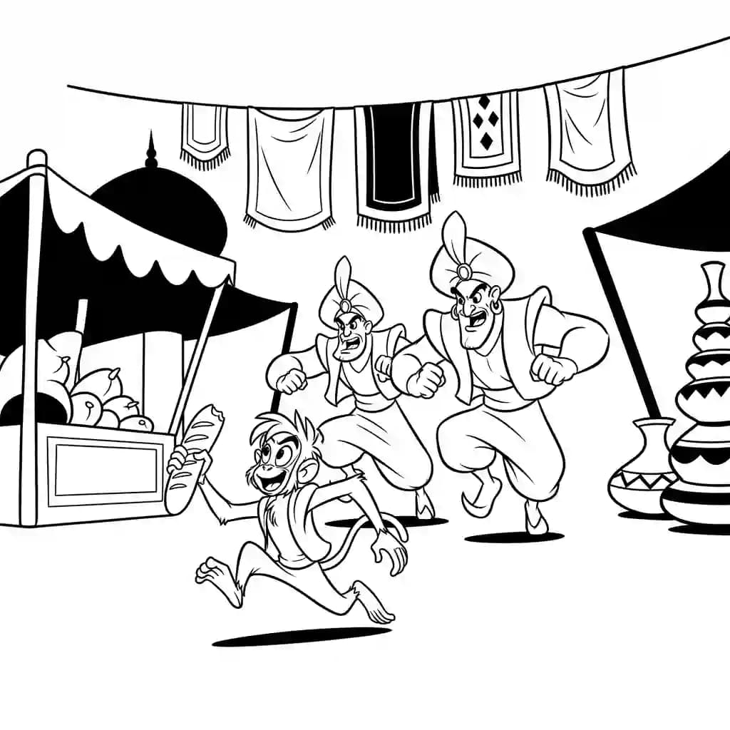 Desenhos da Aladdin para Colorir
