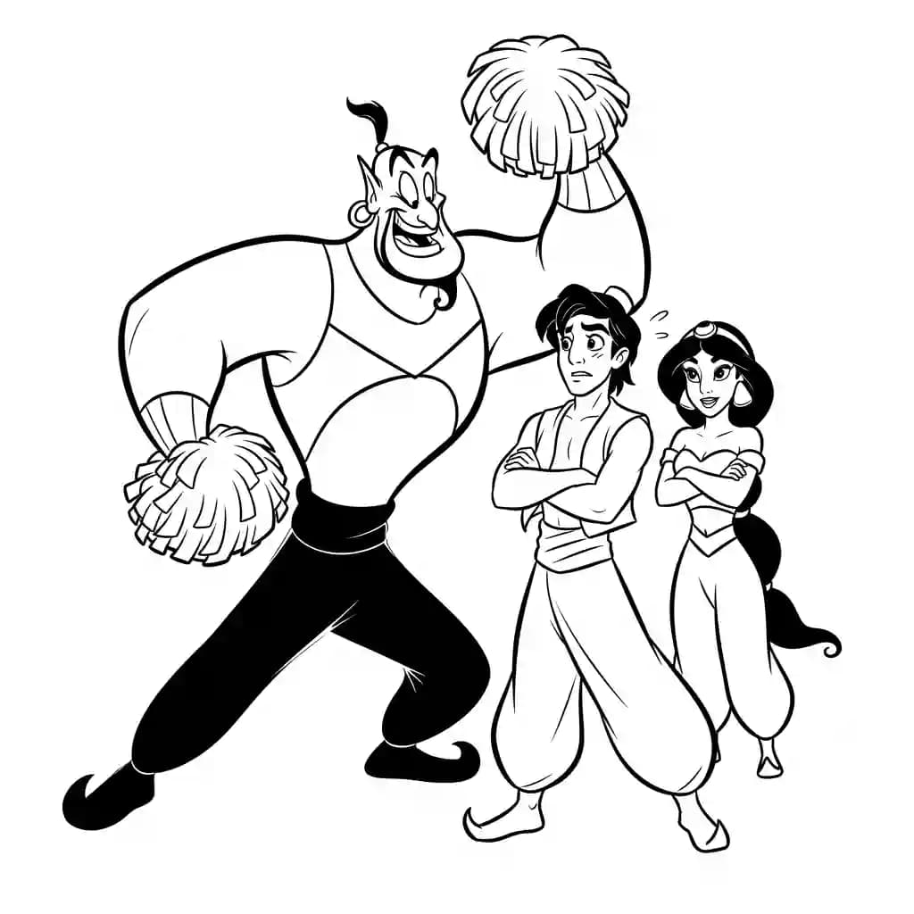 Desenhos da Aladdin para Colorir