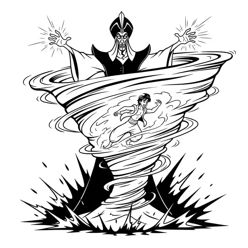 Desenhos da Aladdin para Colorir