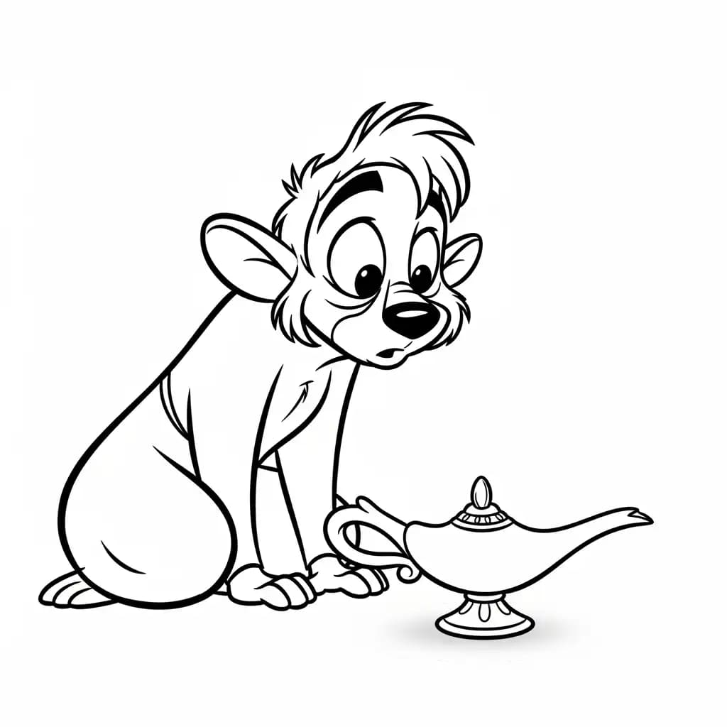 Desenhos da Aladdin para Colorir