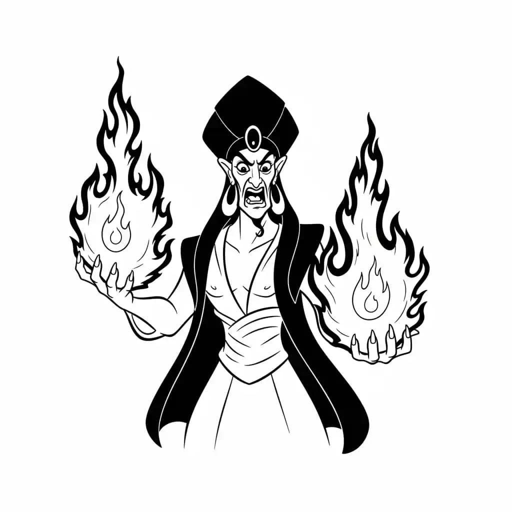 Desenhos da Aladdin para Colorir