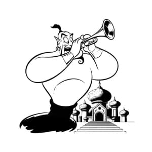 Desenhos da Aladdin para Colorir
