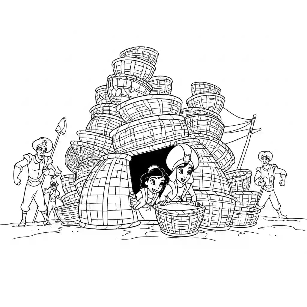Desenhos da Aladdin para Colorir
