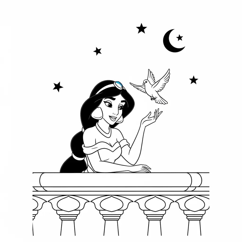 Desenhos da Aladdin para Colorir