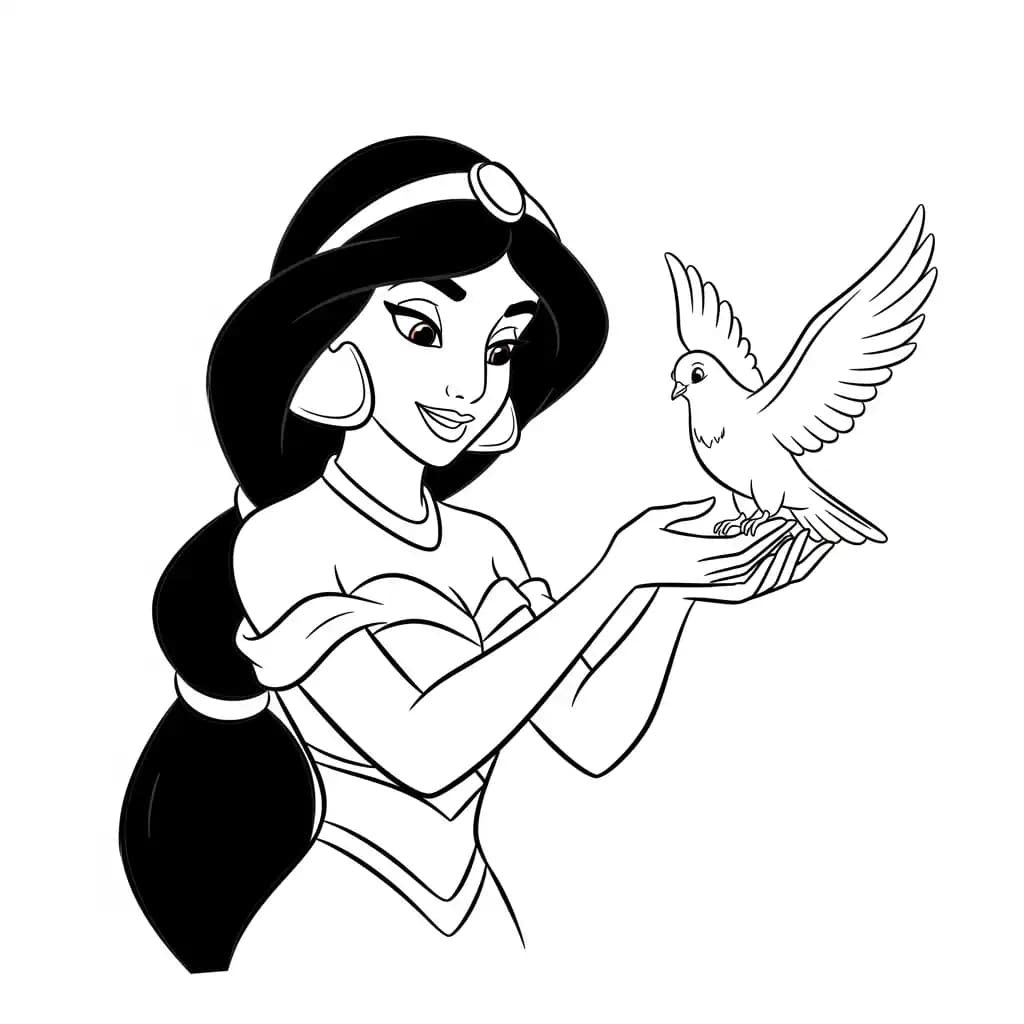 Desenhos da Aladdin para Colorir