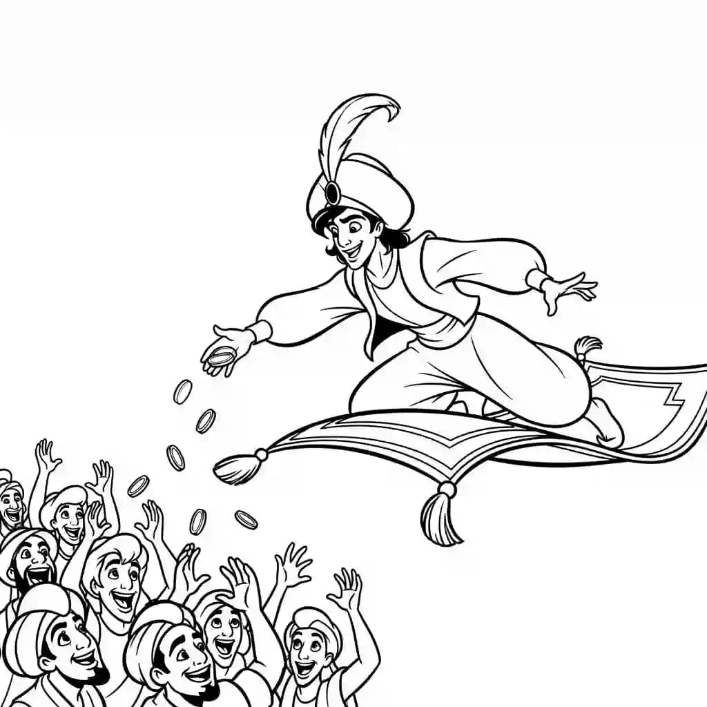 Desenhos da Aladdin para Colorir