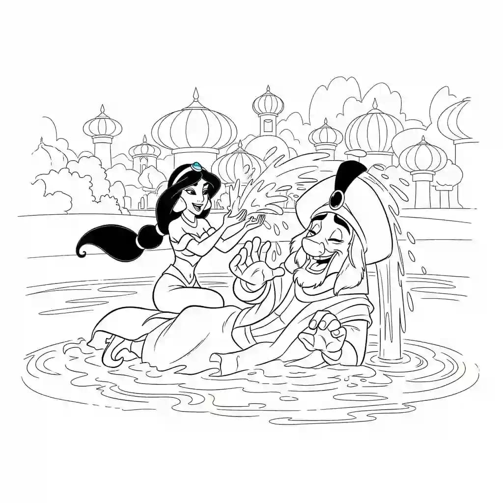 Desenhos da Aladdin para Colorir