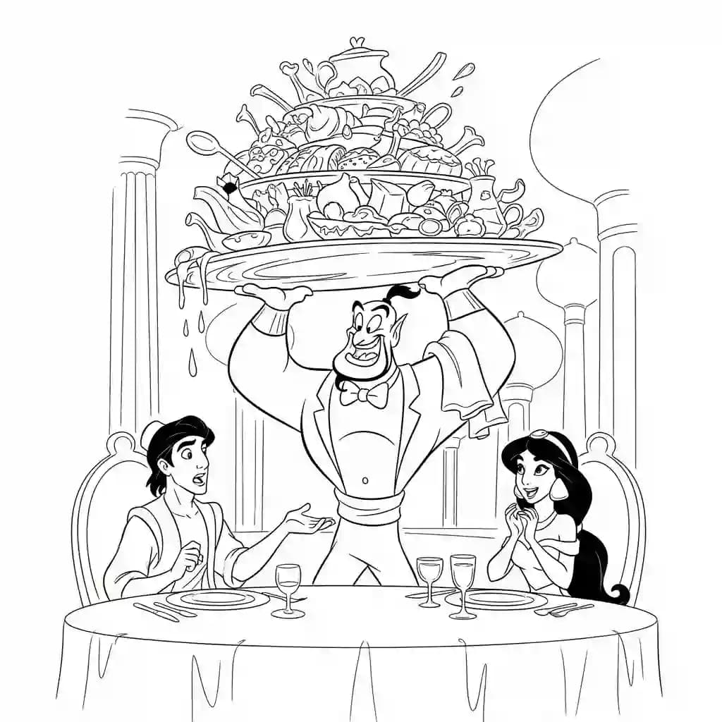 Desenhos da Aladdin para Colorir