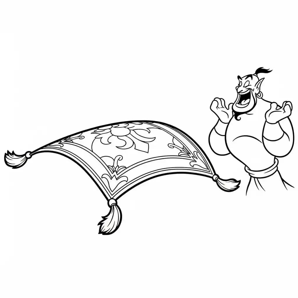 Desenhos da Aladdin para Colorir