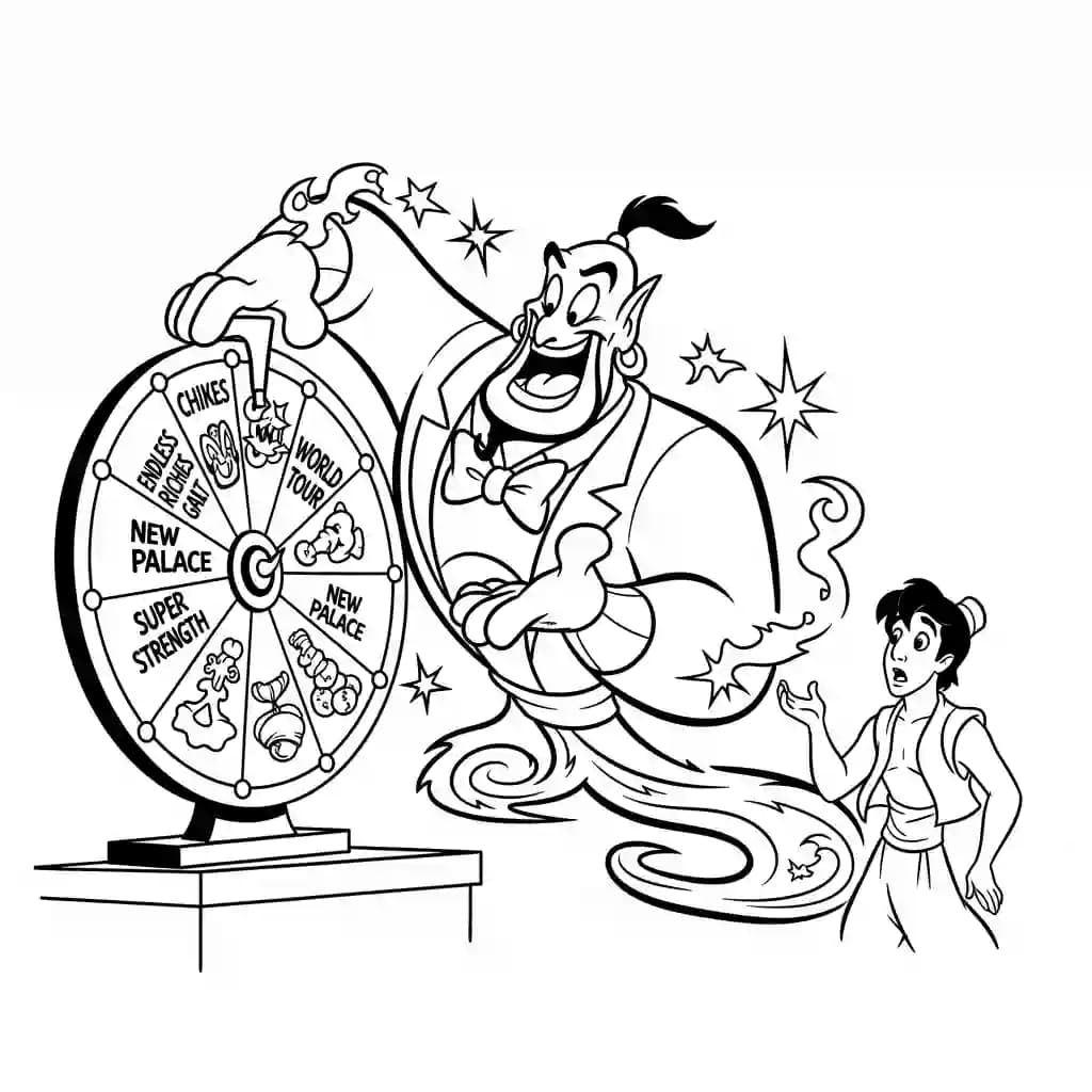 Desenhos da Aladdin para Colorir