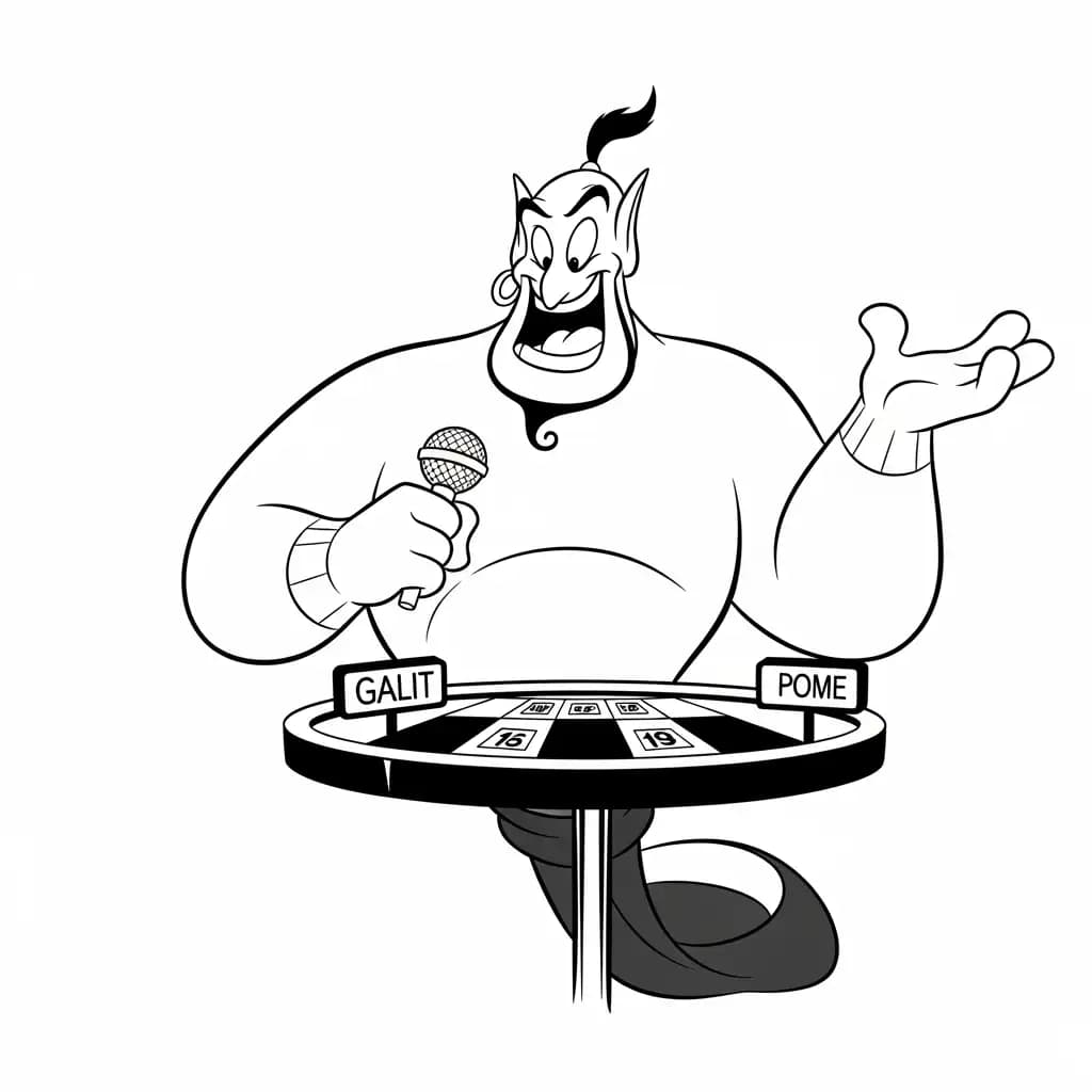 Desenhos da Aladdin para Colorir