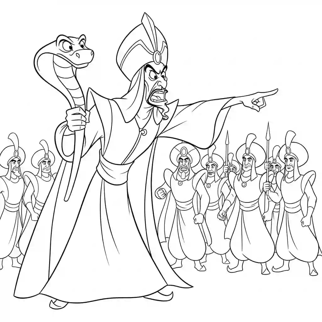 Desenhos da Aladdin para Colorir