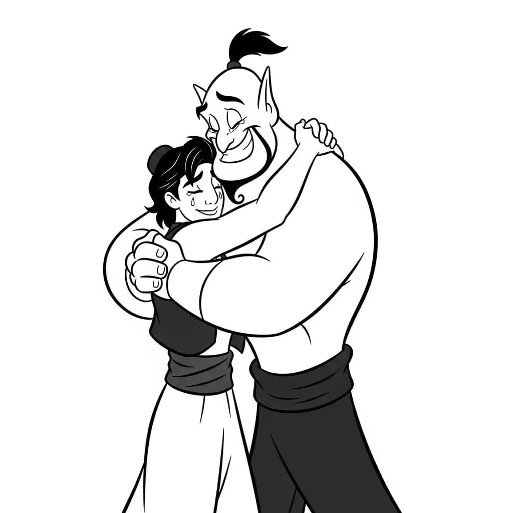 Desenhos da Aladdin para Colorir
