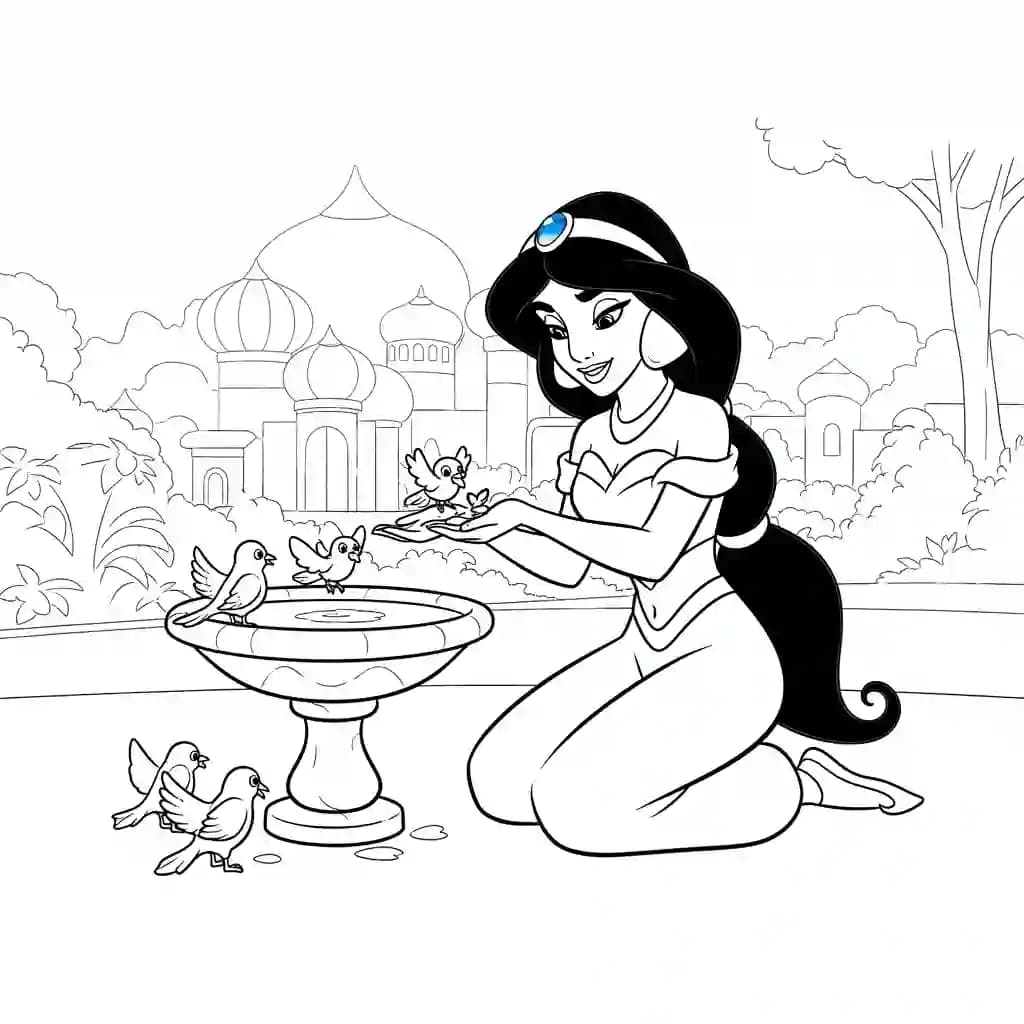 Desenhos da Aladdin para Colorir