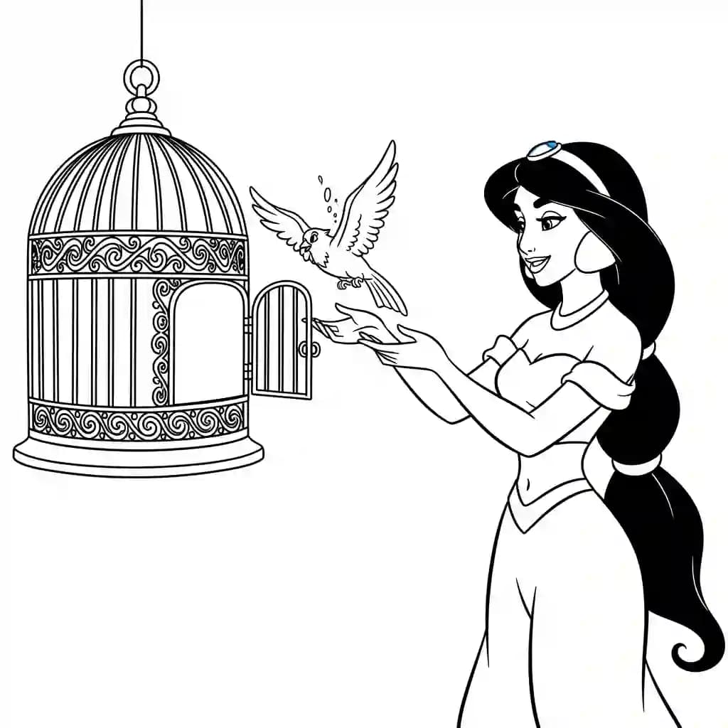 Desenhos da Aladdin para Colorir