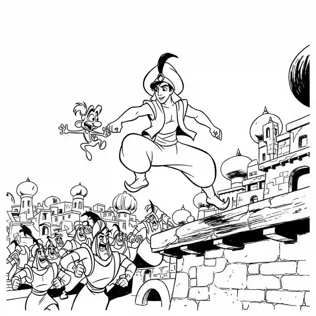 Desenhos da Aladdin para Colorir