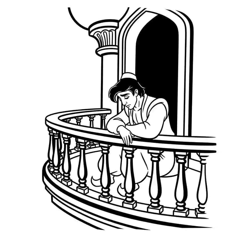 Desenhos da Aladdin para Colorir