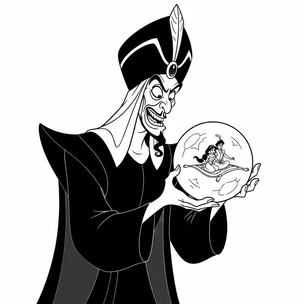 Desenhos da Aladdin para Colorir