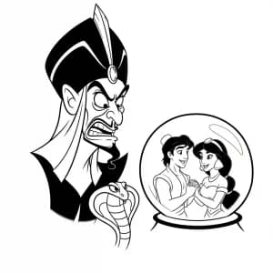 Desenhos da Aladdin para Colorir