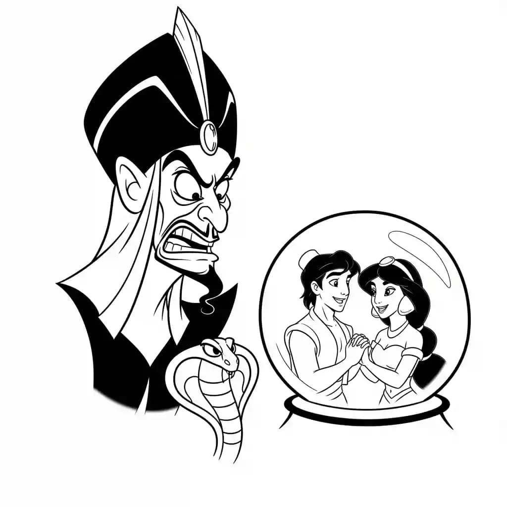 Desenhos da Aladdin para Colorir