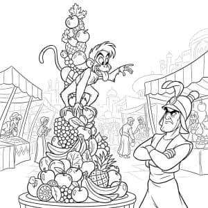 Desenhos da Aladdin para Colorir