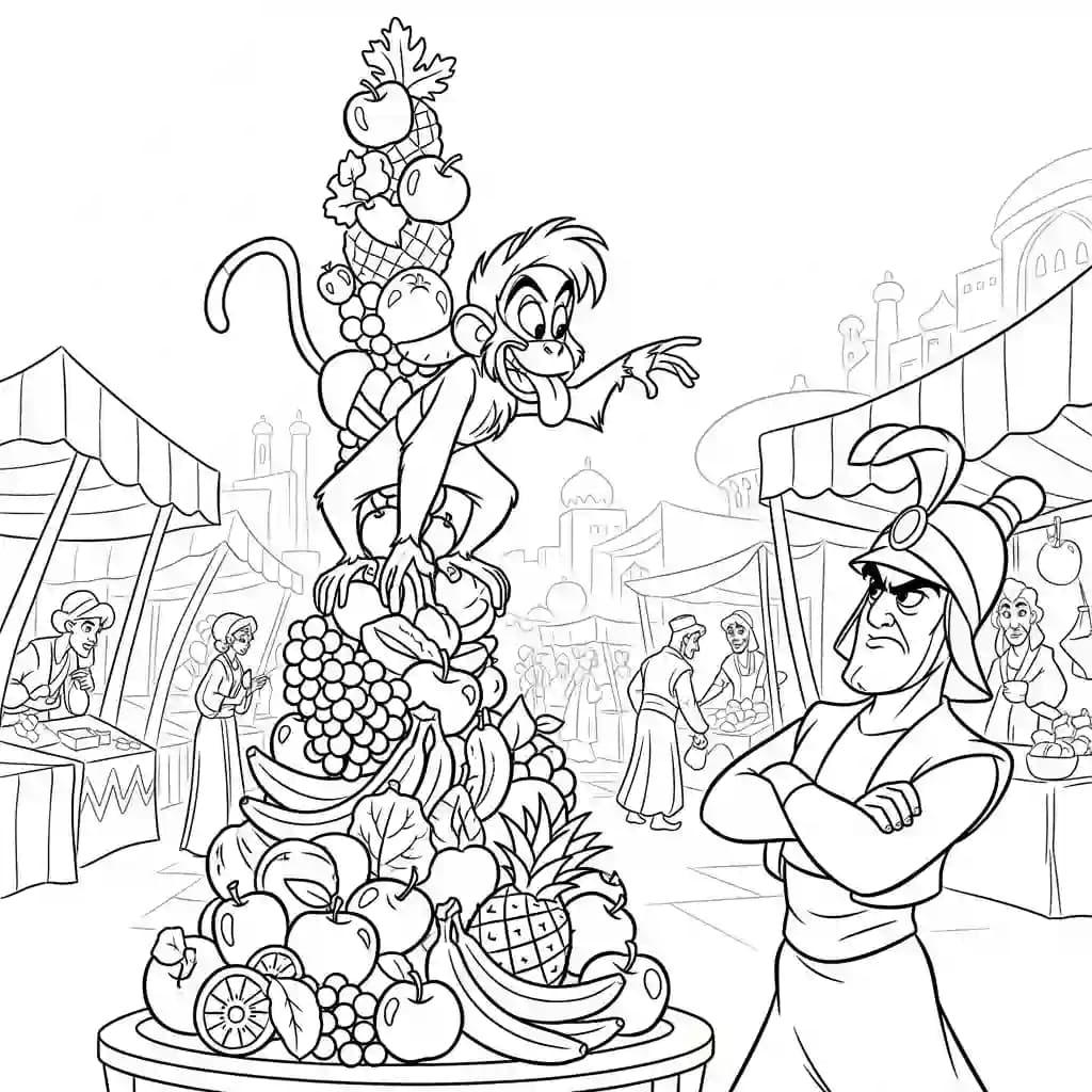 Desenhos da Aladdin para Colorir