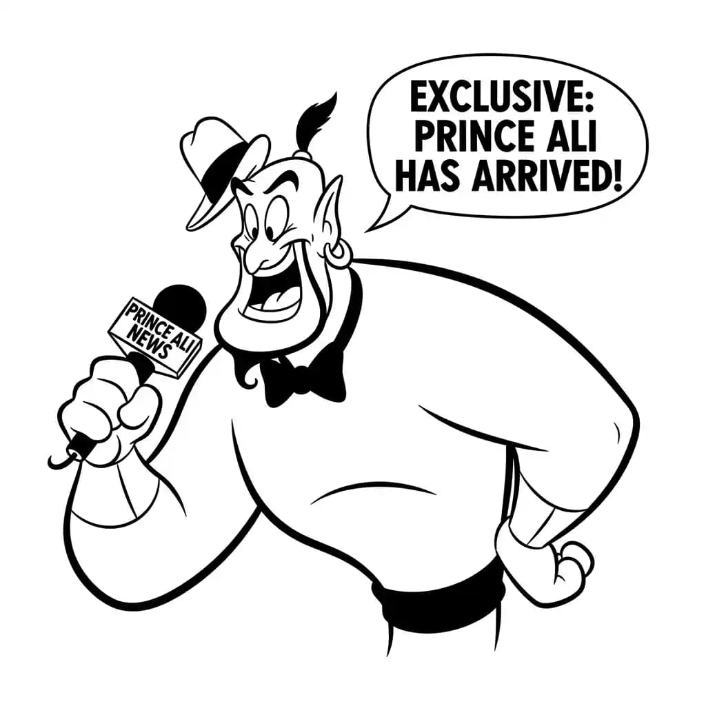 Desenhos da Aladdin para Colorir