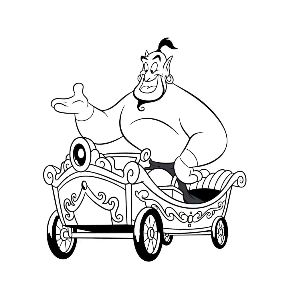 Desenhos da Aladdin para Colorir