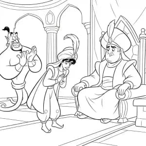 Desenhos da Aladdin para Colorir