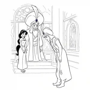 Desenhos da Aladdin para Colorir