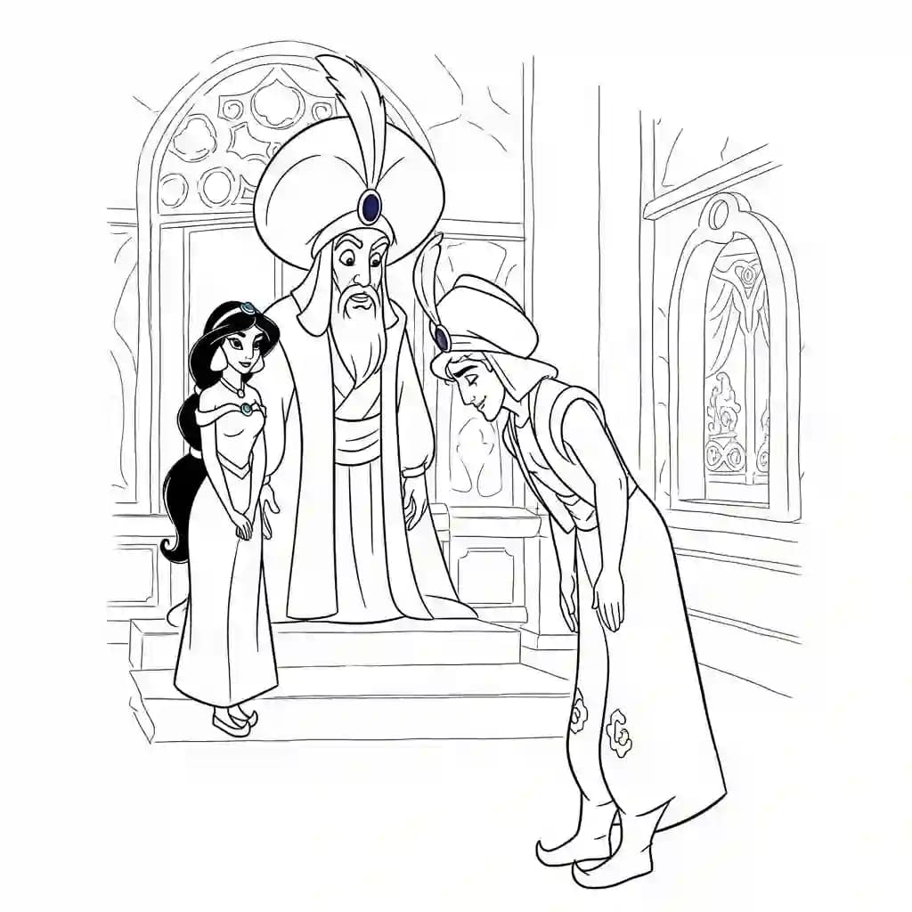 Desenhos da Aladdin para Colorir