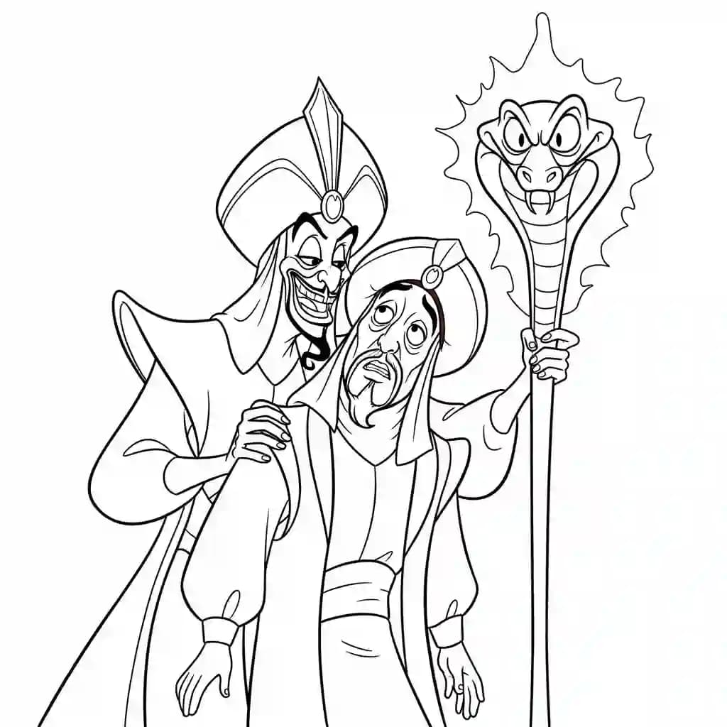 Desenhos da Aladdin para Colorir