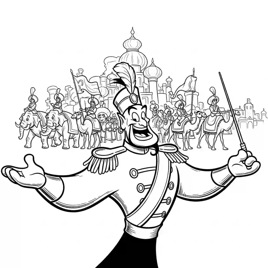 Desenhos da Aladdin para Colorir