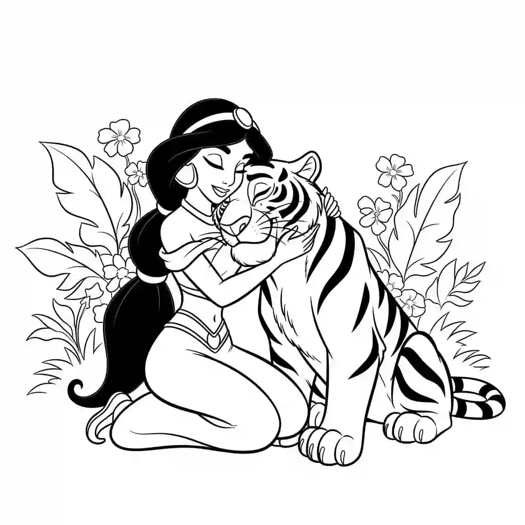 Desenhos da Aladdin para Colorir