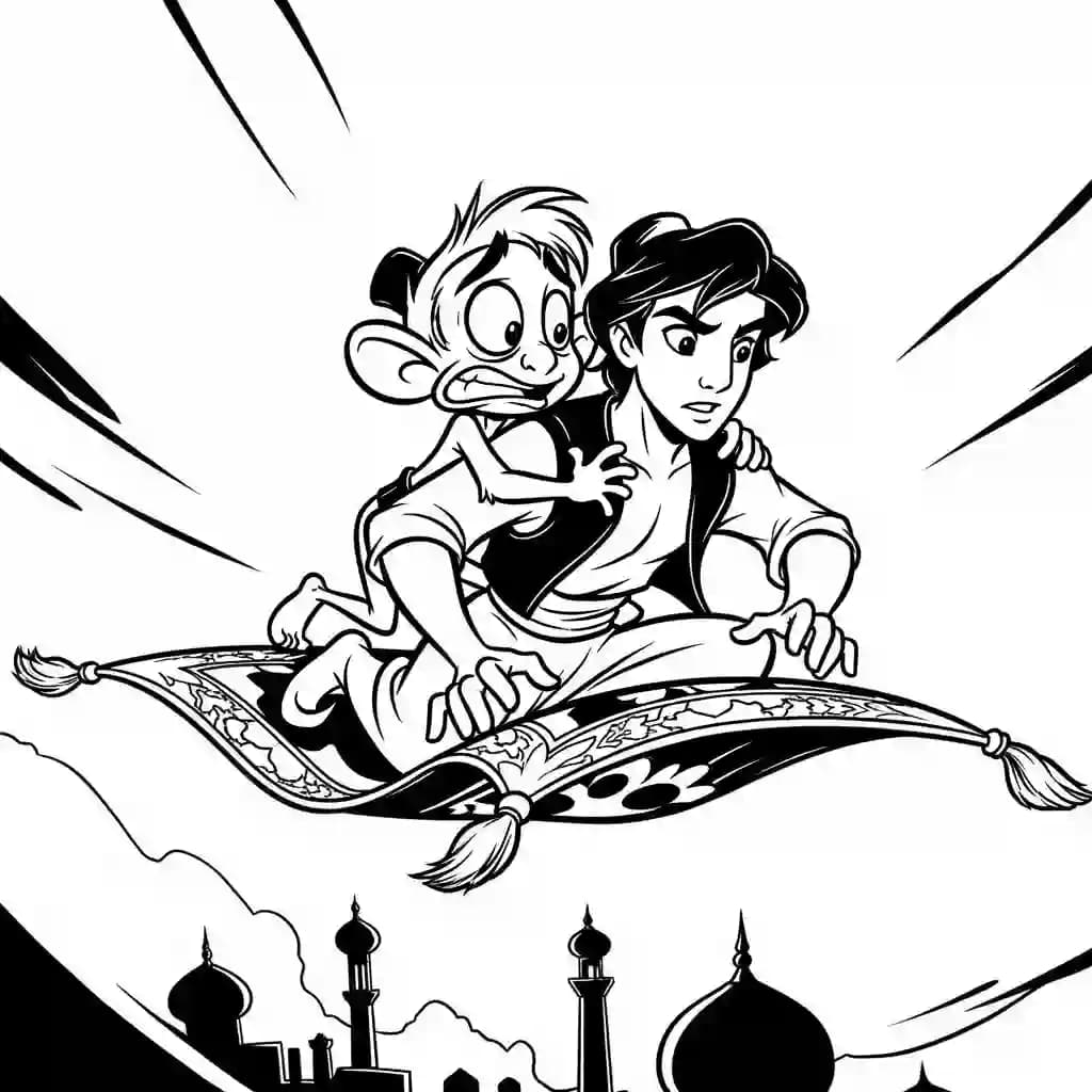 Desenhos da Aladdin para Colorir
